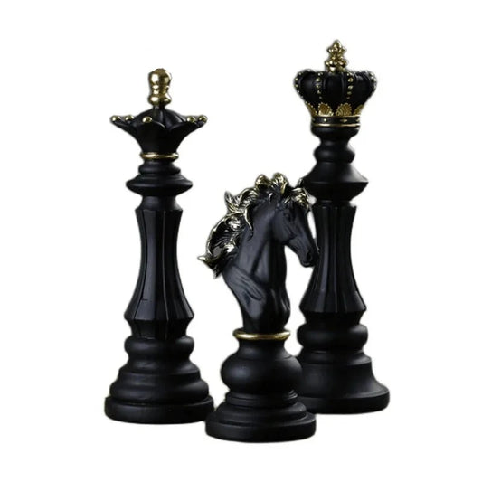 Estatueta de xadrez em resina